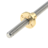 Trapezoidal Rod T8 Lead Screw Thread 8mm Lead1mm Length With Brass Nut